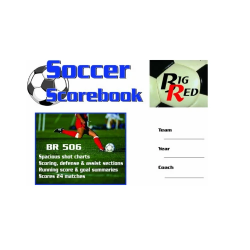 Big Red Soccer Scorebook Equipment 1 Big Red Soccer Scorebook Equipment