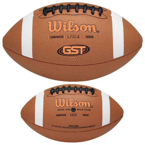 Wilson Sporting Goods Equipment Wilson GST Football -TDY 1 Wilson Sporting Goods Equipment Wilson GST Football -TDY